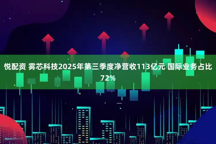 悦配资 雾芯科技2025年第三季度净营收113亿元 国际业务占比72%